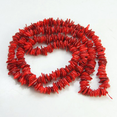 MIX zlomky farbené červené 1návlek: cca 81cm