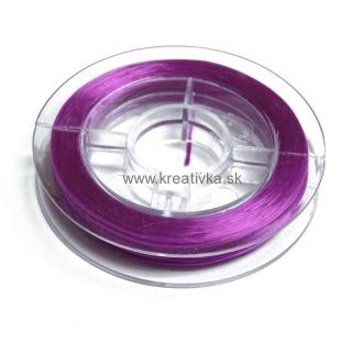 Vlasec pevný elastický, priemer: 0,8mm 1cievka 10m fialová