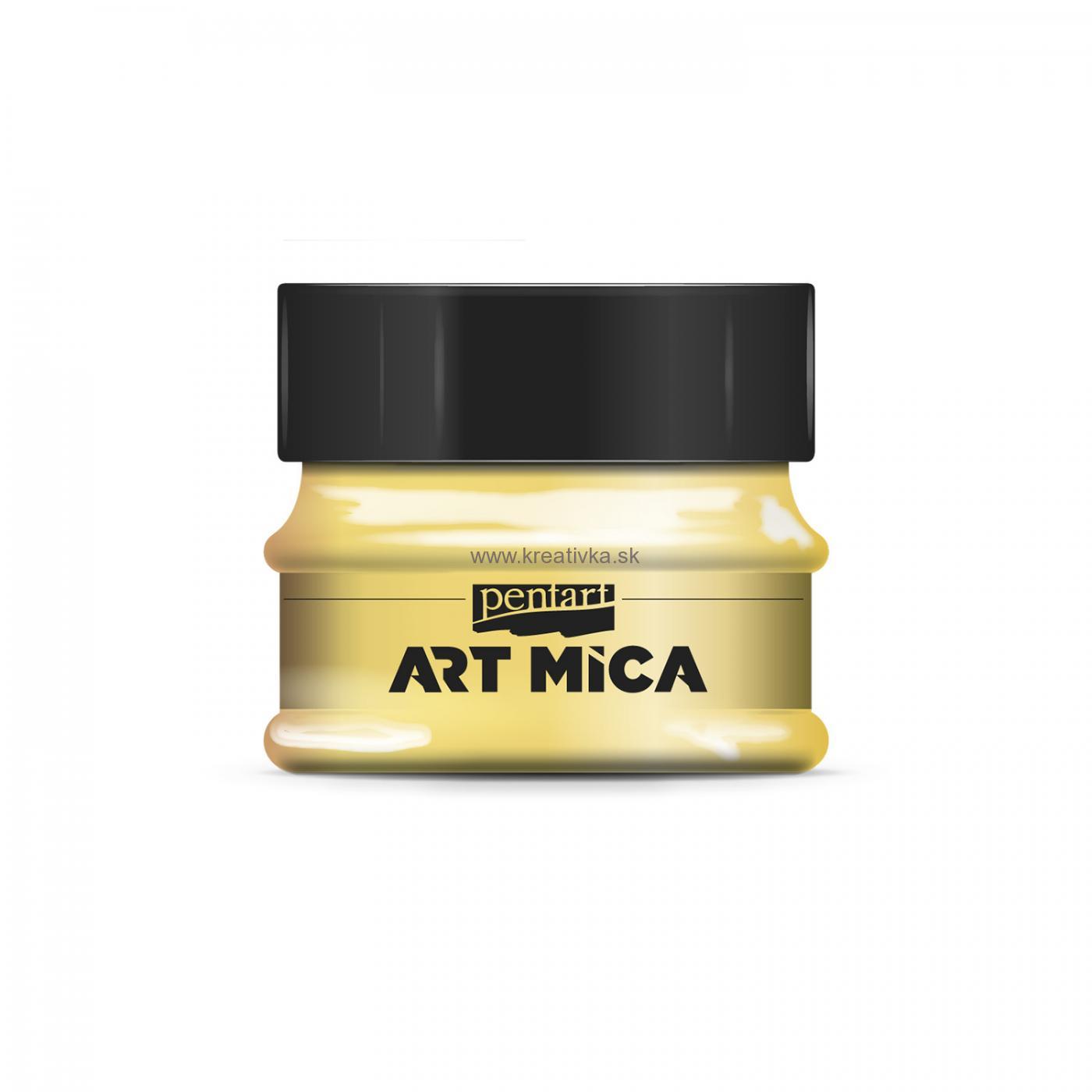 ART MICA minerálny práškový pigment, 9g, žltá