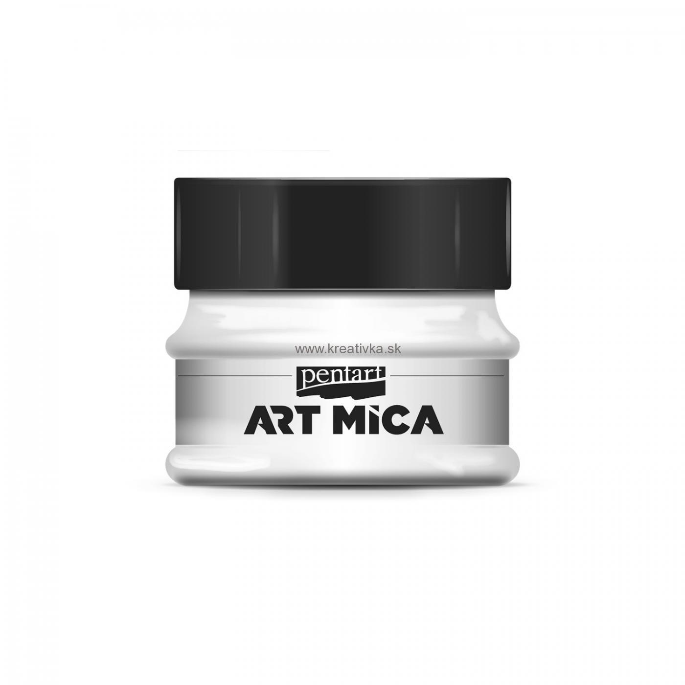 ART MICA minerálny práškový pigment, 9g, perleťová biela