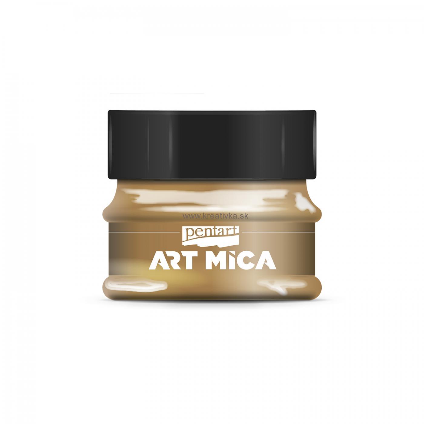 ART MICA minerálny práškový pigment, 9g, zlatohneda