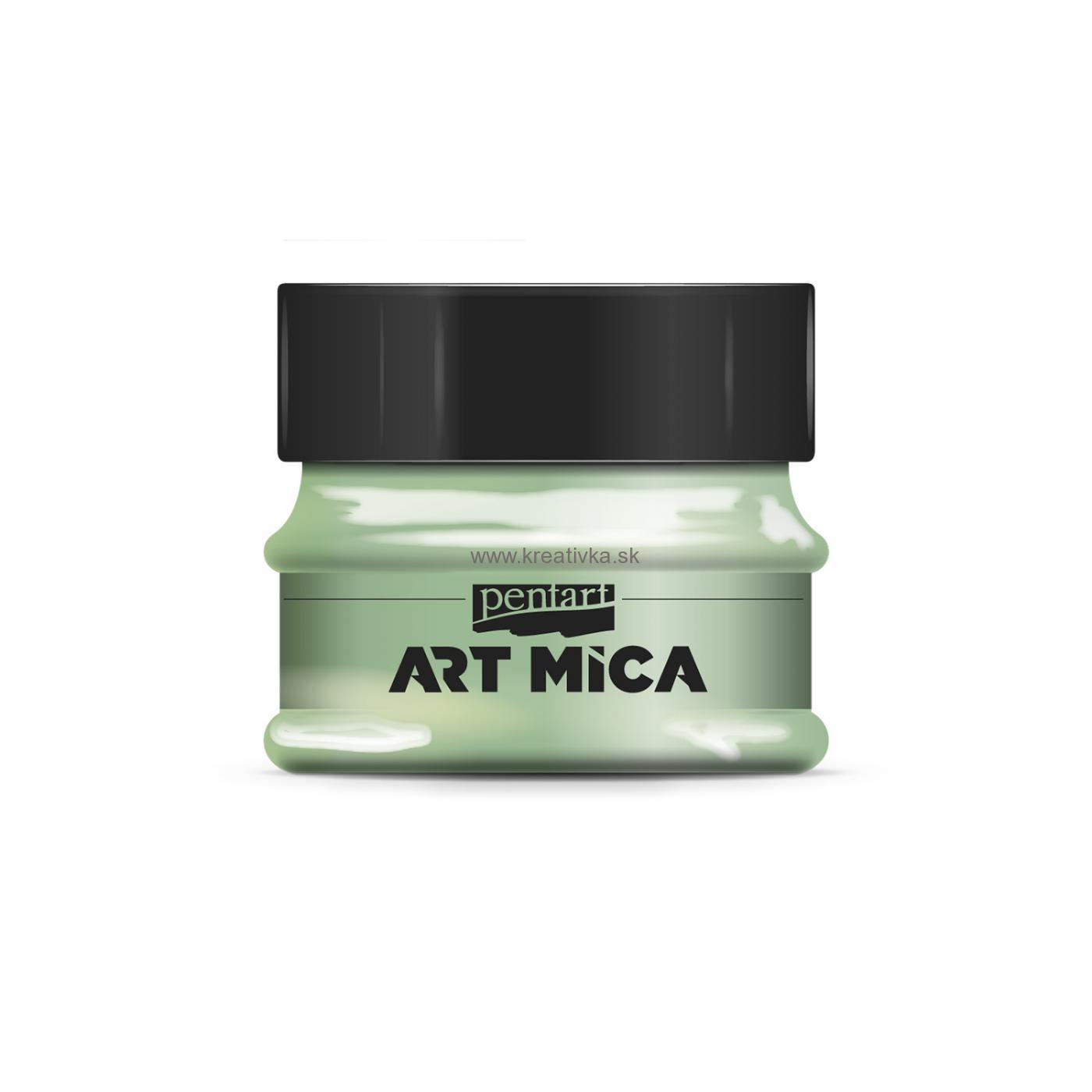 ART MICA minerálny práškový pigment, 9g, zlato zelená