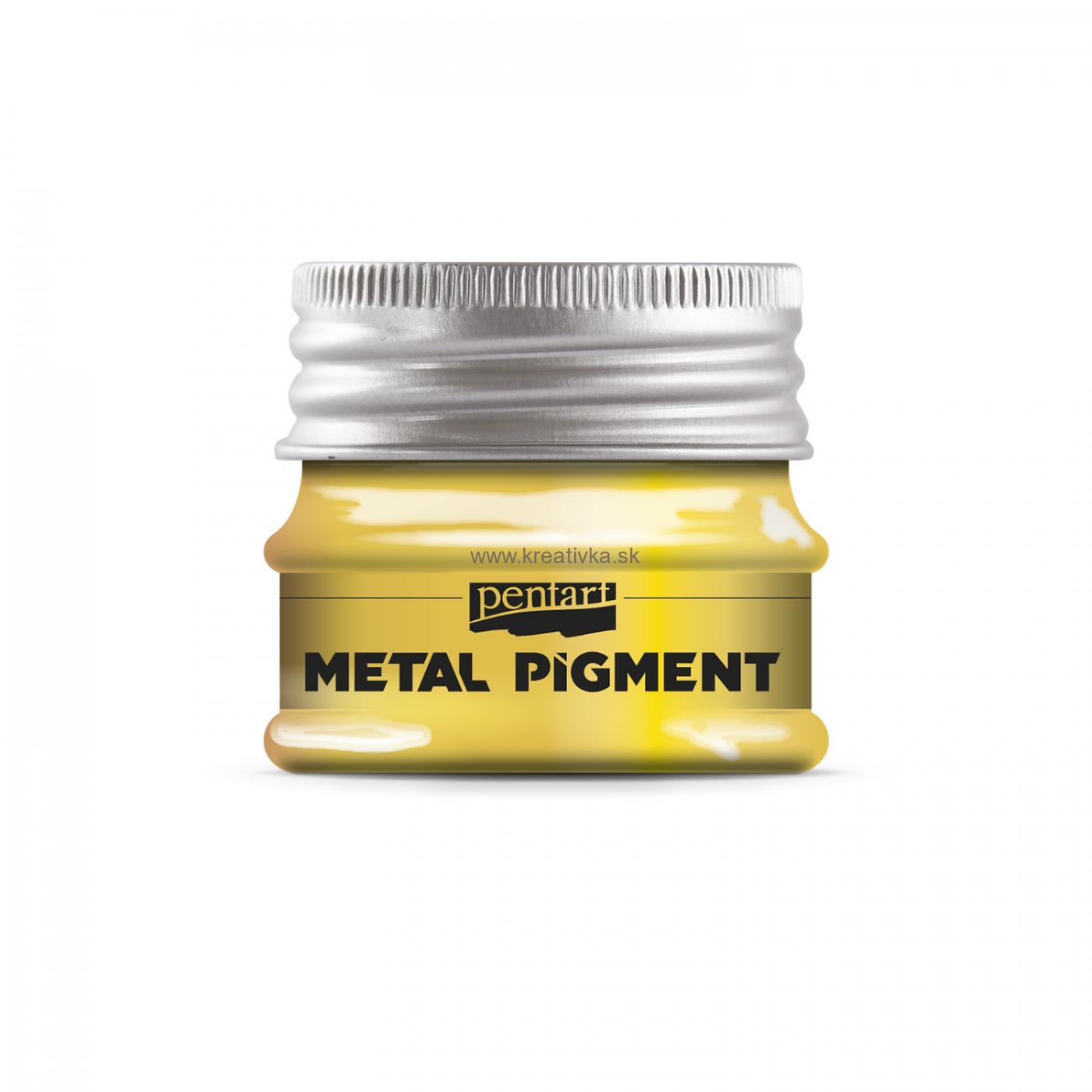 Pigmentový kovový prášok 8g, zlatý