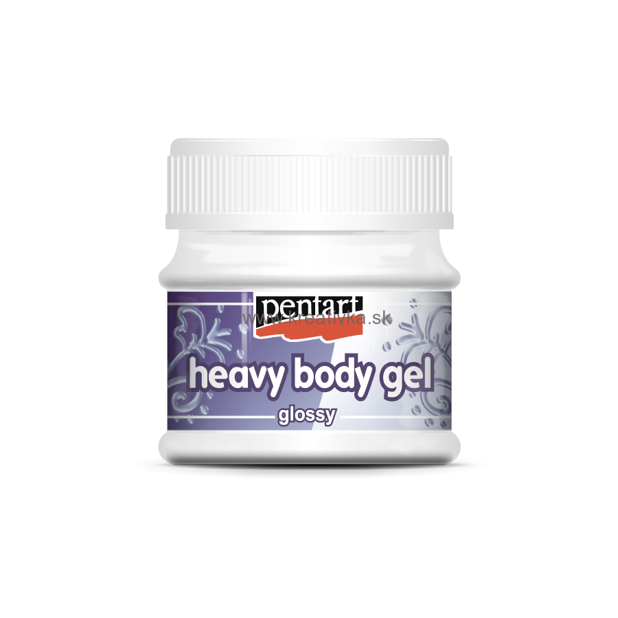Heavy body gel - hustá gelová pasta, 50ml, lesklá priehľadná