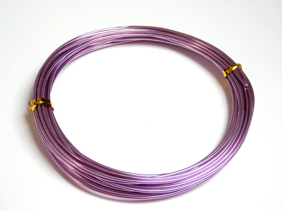 Drôt farebný 1,5mm hrúbka návin:6m sv. fialová
