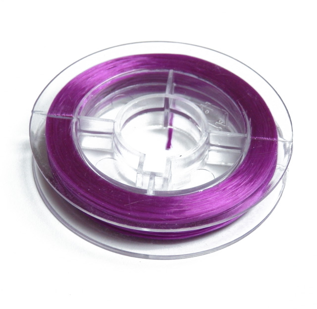 Vlasec pevný elastický, priemer: 0,8mm 1cievka 10m fialová