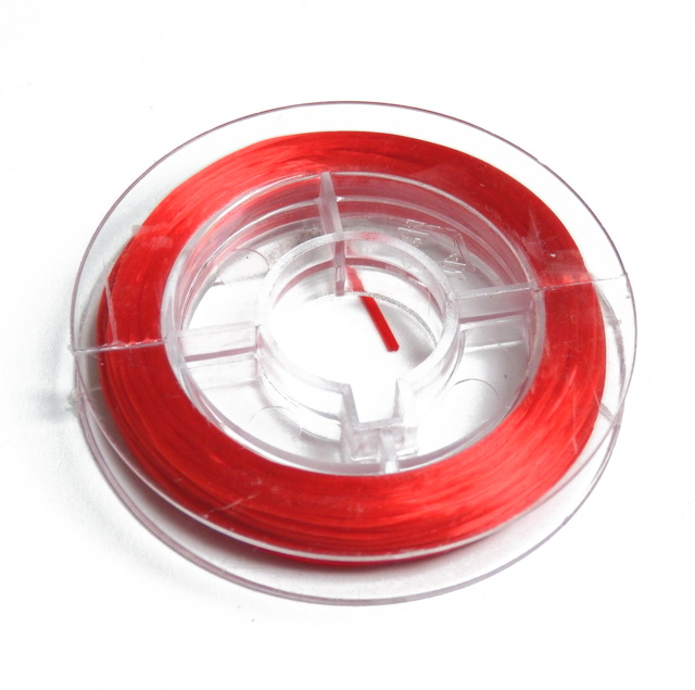 Vlasec pevný elastický, priemer: 0,8mm 1cievka 10m červená
