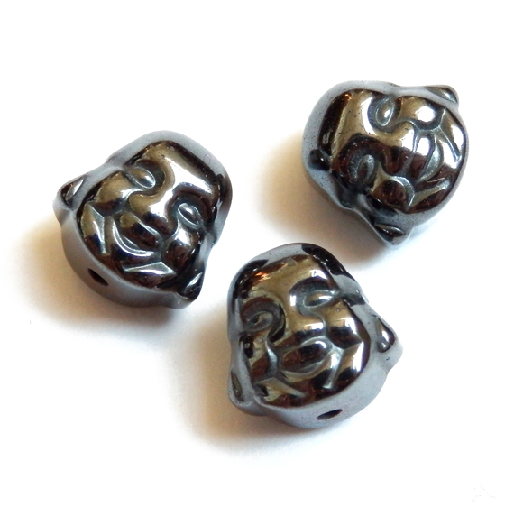 Hematit čierny budha 8x8x7mm 1ks