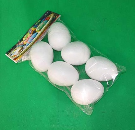 Polystyrenové vajíčko 55mm, balík 6ks,