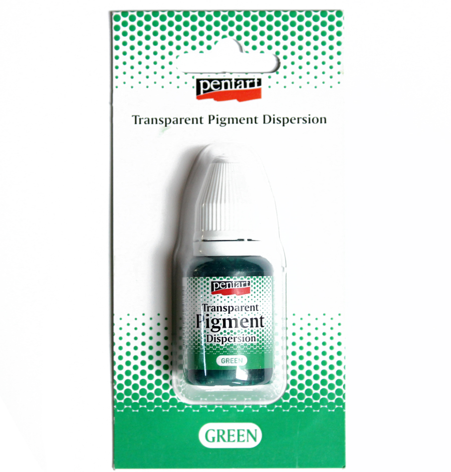 Priehľadný disperzný pigment - farbivo 20ml,  zelené