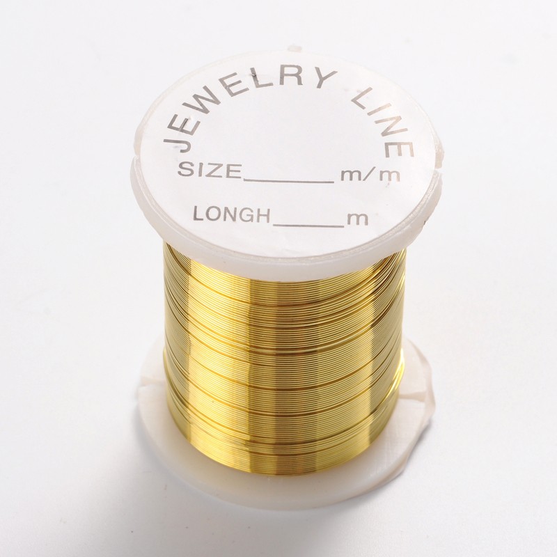 Medený drôt 0,3mm, návin:10m zlatý