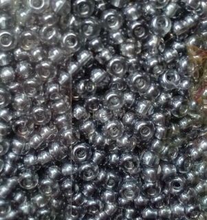 PRECIOSA sklenený rokajl 50g 11/0 - 2,2mm, sivá č. 228