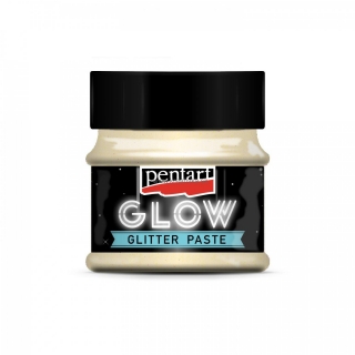 GLOW glitrová pasta svieti v tme, 50ml, zlato-zelená