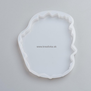 Silikónová forma nepravidelná, 1ks, vnútorný priemer: 119x94mm