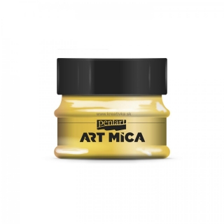 ART MICA minerálny práškový pigment, 9g, trblietavá zlatá