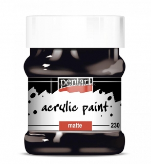Akrylová farba matná 230 ml, čierna