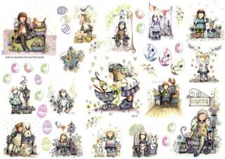 Klasik decoupage papier A3 - D0209  1ks