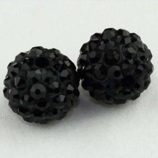 Shamballa 10mm čierna 1ks