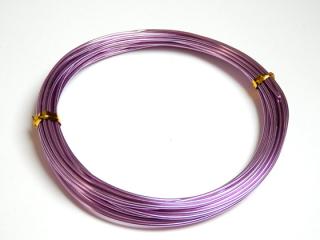 Drôt farebný 1,5mm hrúbka návin:6m sv. fialová