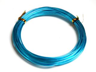 Drôt farebný 1,5mm hrúbka návin:6m modrá