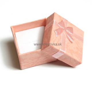 Darčeková krabička 41x41x26mm sv. ružová 1ks 