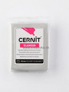 CERNIT glamour strieborná perleťová 56g  č.080