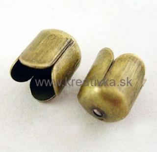 Kaplík 20ks 6,5x7mm starobronz