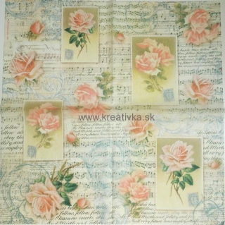 Ryžový papier - stamperia 50x50cm 1ks DFT196