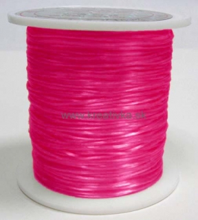 Nilon elastický ružový, 0,8 mm návin, cca 11m cievka, kriklavá ružová