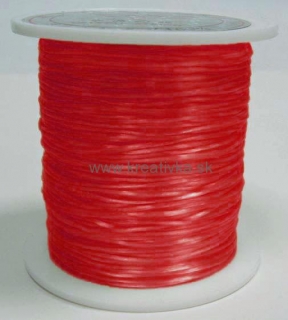 Nilon elastický oranžový, 0,8 mm návin, cca 11m cievka, červený