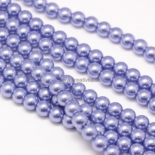 Environmental voskované sklenené perly, 20ks, 10mm, modro-fialové