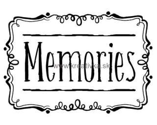 Silikónová pečiatka memories (spomienky) 5x7cm
