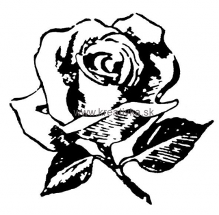 Silikónová pečiatka ruža 5x7cm