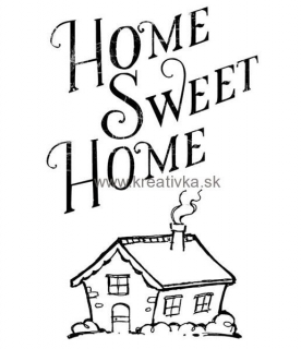 Silikónová pečiatka Home Sweet Home (Domov sladký domov) 5x7cm