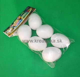 Polystyrenové vajíčko 55mm, balík 6ks,