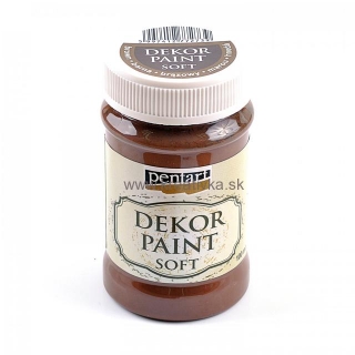 Dekor paint soft 100ml, hnedá