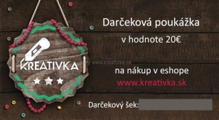 Darčeková poukážka v hodnote 25€ na nákup tovaru