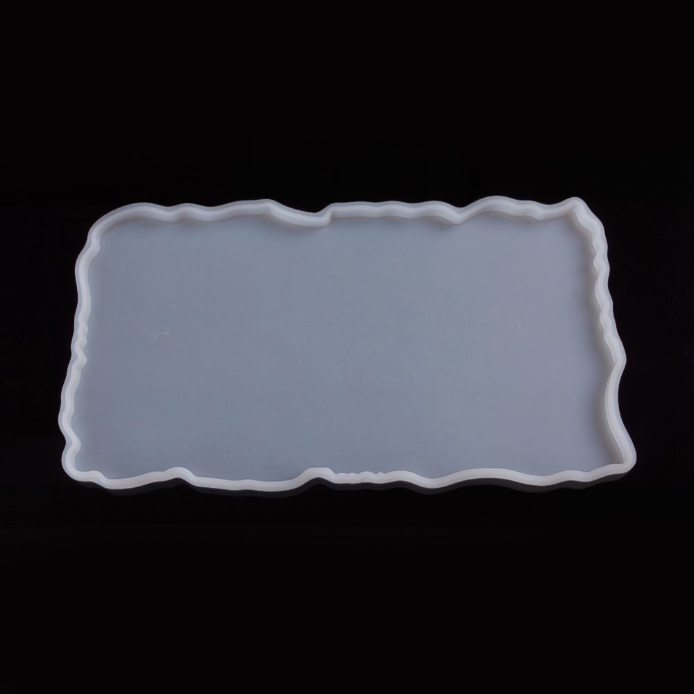 Silikónová forma na tácku, veľkosť formy: 312x168x10mm (PRIEHľADNá FLEXIBILNá FORMA, VNúTORNá VEľKOSť)