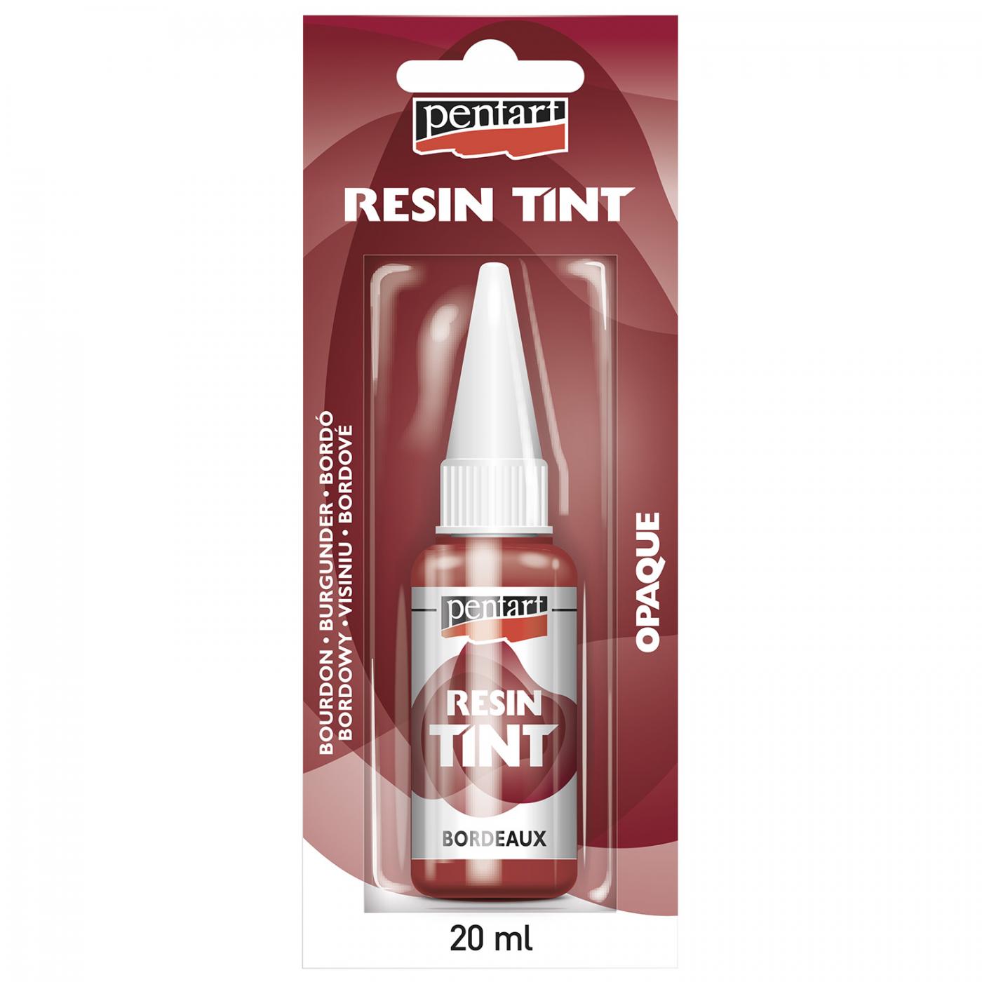 Tekuté nepriehľadné farbivo do živice, 20 ml, bordová (RESIN TINT, OPAQUE)
