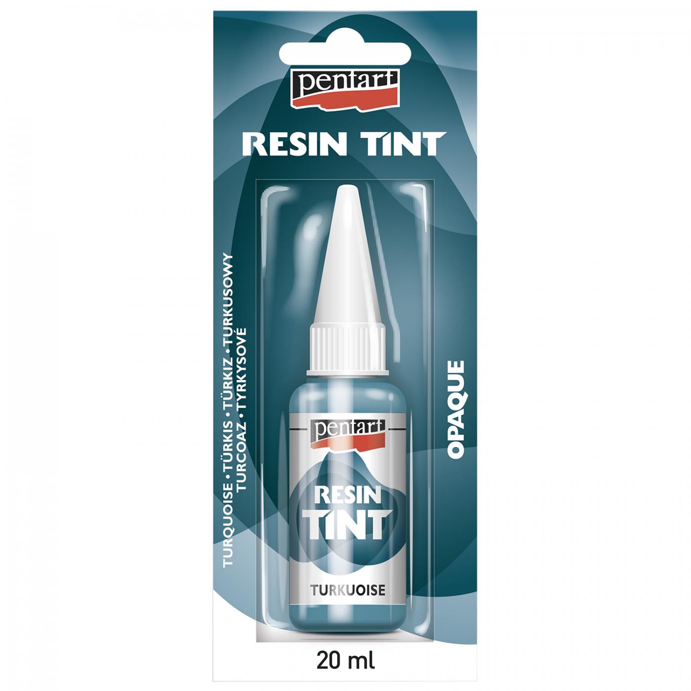 Tekuté nepriehľadné farbivo do živice, 20 ml, tyrkysová (RESIN TINT, OPAQUE)